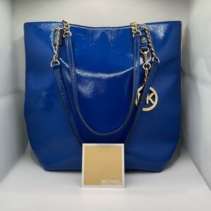 🔹NEW🔹Michael, Michael Kors Jet Set Chain Electric Blue Tote